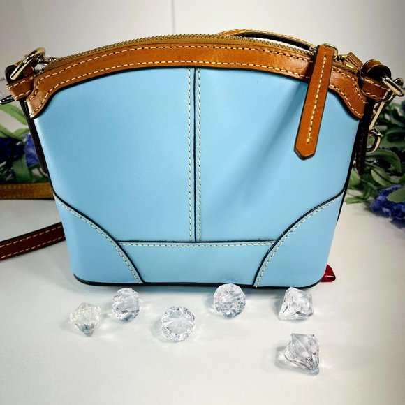 Dooney & Burke Blue Wexford Doomed Crossbody Purse - Picture 6 of 13